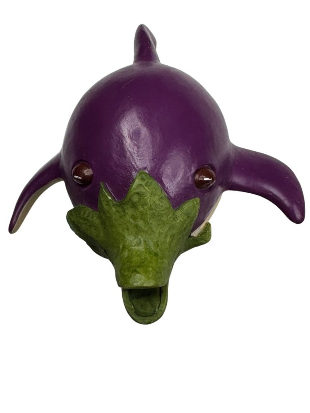 Enesco Home Grown 2007 Eggplant Purple Porpoise #4008129 Resin Retired Rare Gift - Picture 6 of 13